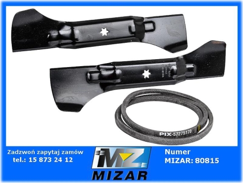 Zestaw naprawczy zespołu tnącego MTD 540mm noże + pasek napędowy-73858