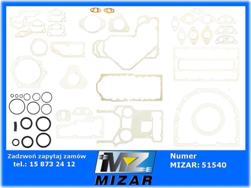 Uszczelki dolne silnika Massey Ferguson Perkins 1006.6 4224613M91 3638660M91-73939