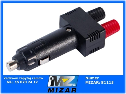 Wtyczka zapalniczki z szybkozłączkami 12-24V 10A Carmotion-74013