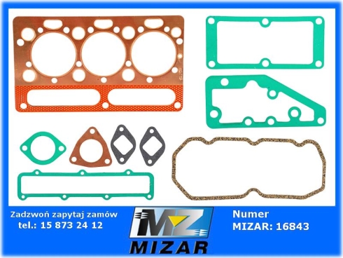 Uszczelki głowicy miedziane Komplet MF3 36810000-74110