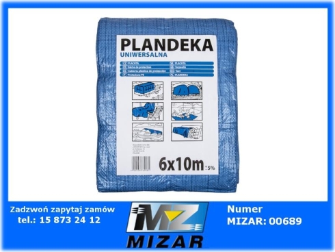 Plandeka 6x10m polietylenowa mocna-74244