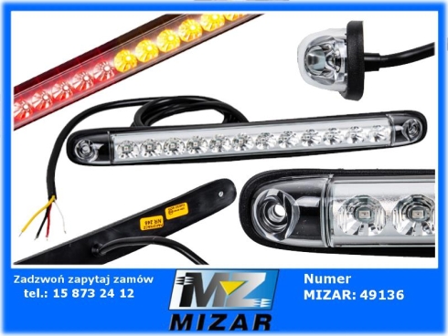 Lampa tylna zespolona trzyfunkcyjna 12-LED 12V 24V Horpoll-74206