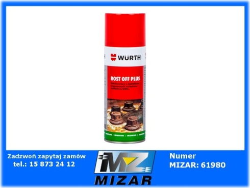 Odrdzewiacz w sprayu WURTH ROST OFF PLUS 400ml-74362