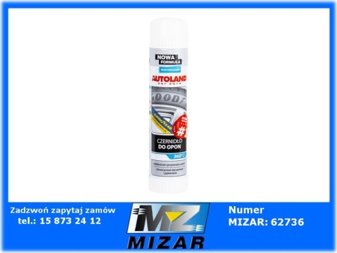 Czernidło do opon z filtrem UV spray 400ml Autoland-74313