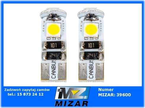 Żarówka T10 LED 12V 3xSMD 5050 2 sztuki Bosma-74682