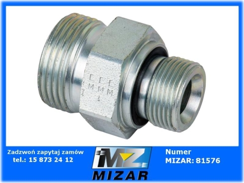 Przyłącze hydrauliczne nypel BB M30X2 / M22X1,5-74875