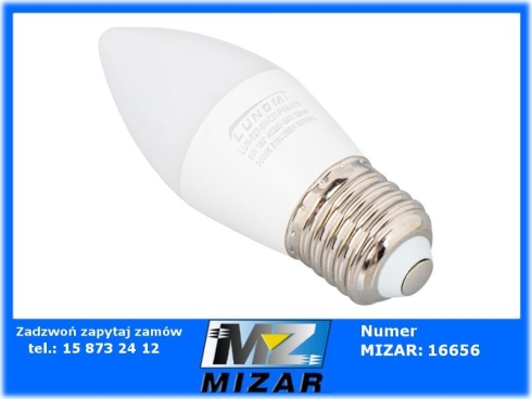 Żarówka LED świecowa 6W E27 3000K 230V ciepła-74893