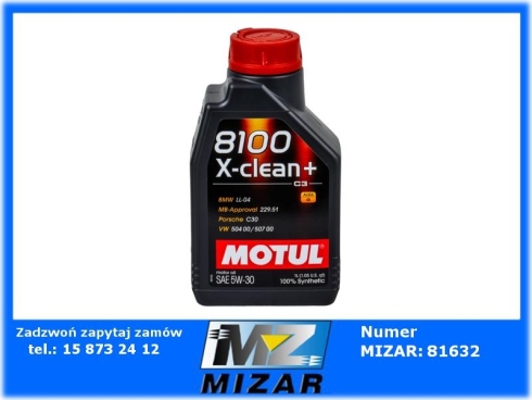 Olej Motul 8100 X-clean+ 5w30 1L-74965