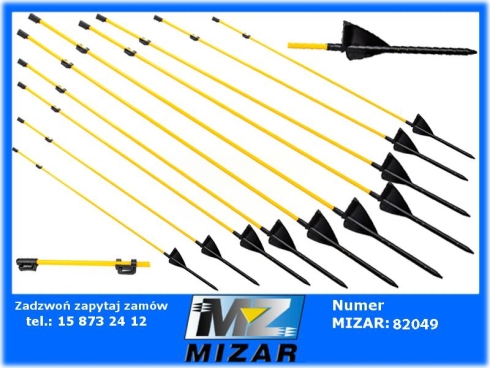 Paliki do pastucha z włókna szklanego 110cm 10 sztuk-75113