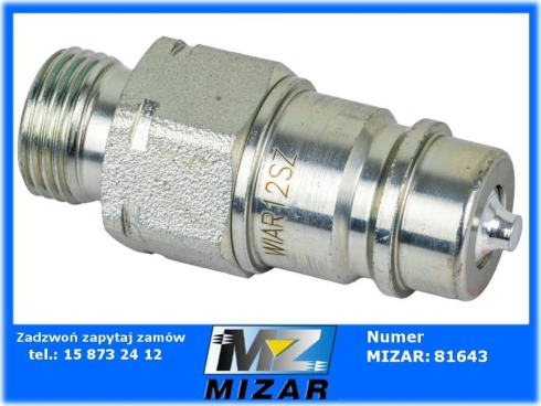 Szybkozłącze wtyczka EURO GZ 1/2" BSP Waryński-75172