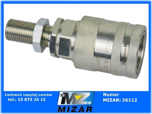 Szybkozłącze gniazdo Euro M16x1,5 Long Push-Pull Waryński-75155