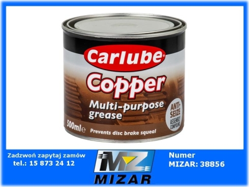 Smar miedziowy wysokotemperaturowy 500ml Carlube-75898