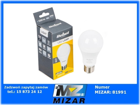 Żarówka LED A60 12W E27 3000K 230V Rebel-75915