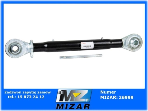 Łącznik górny uniwersalny z hartowanymi przegubami 630-930mm kat. 2-2-76077