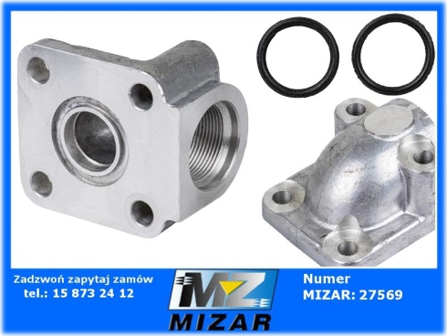 Kolano pompy hydraulicznej NSZ-32 M30x1,5 MTZ 704607090-76272