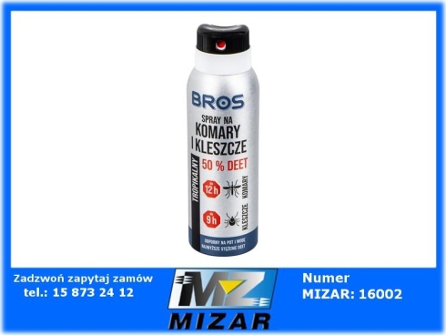 BROS spray przeciw komarom i kleszczom 90ml-76215