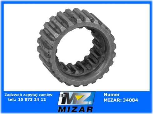 Sprzęgło pompy wspomagania fi 24,5mm 16 i 24 zęby Zetor 70113905 7011-3905-76325