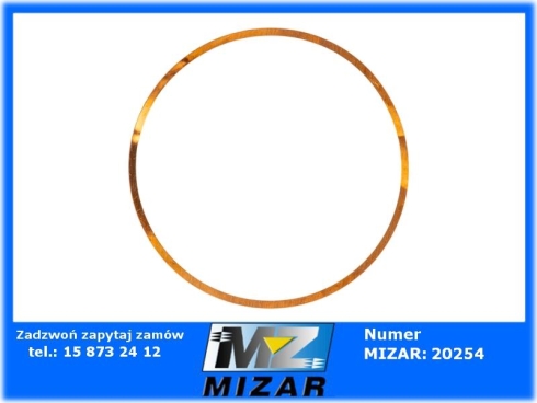 Podkładka tulei cylindrowej 0,1mm miedziana C-360 50401051-76544