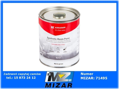 Lakier do maszyn Merlo zielony 1l Kramp-76802