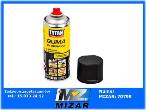 Guma w sprayu czarna 400ml Tytan-76926