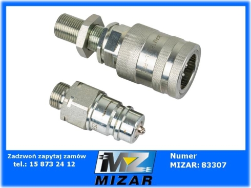 Szybkozłącze hydrauliczne EURO M18 z eliminatorem ciśnienia Waryński-78097