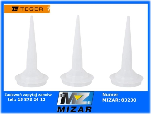 Aplikator wyciskacza mas silikonowych 3szt. Teger-78232