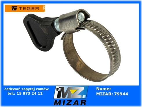 Opaska zaciskowa z pokrętłem 20-32mm 9mm Teger-78298