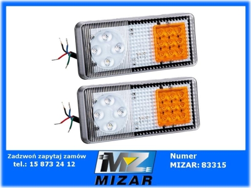 Lampa przednia boczna LED MTZ Belarus 37033712 ZESTAW 2szt.-78370