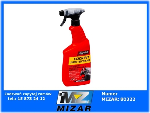 Mleczko do pielęgnacji kokpitu 700ml Carso-78300