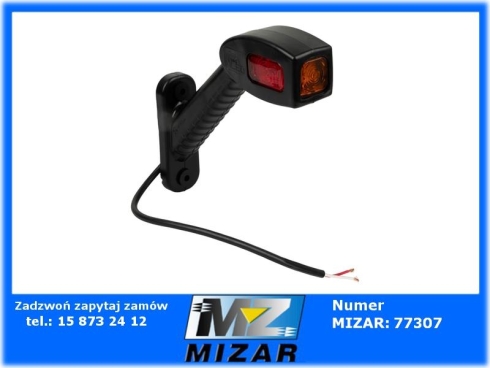 Lampa obrysowa ukośna LED 12V 24V prawa 178mm -78402