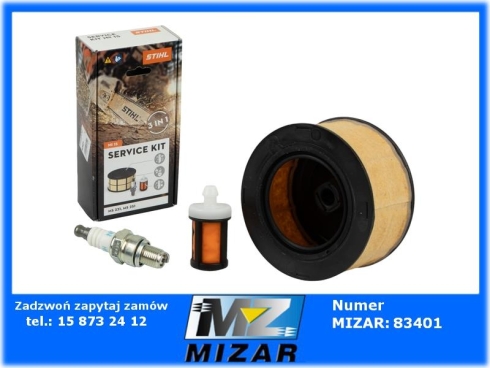 Zestaw serwisowy do pilarek Stihl MS231 MS251 świeca + filtry-78412