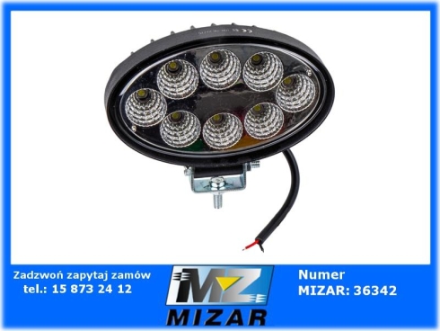 Lampa robocza owalna LED 24W 1800lm 12V 24V-78610