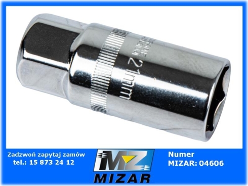 Nasadka do świec 1/2" 21mm stal CrV Teger-78802