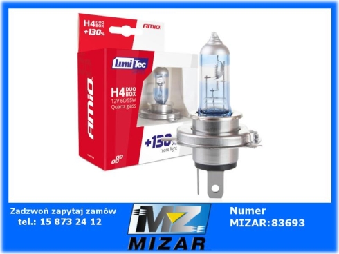 Żarówki halogenowe H4 12V 60/55W LumiTec Limited Amio-79110