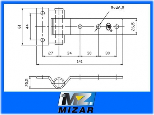 ZAWIAS BURTOWY ZW-02.106-9715